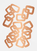 Copper Rectangle Chain Poster och Canvastavla