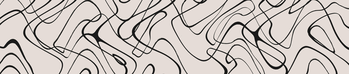 Thin Shakey Lines Square Poster och Canvastavla