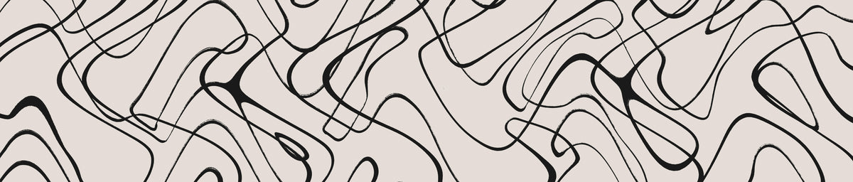 Thin Shakey Lines Square Poster och Canvastavla