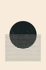Black and White Line Series #1 Poster och Canvastavla