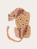 Abstract Shapes Leopard Poster och Canvastavla
