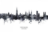 Freiburg Germany Skyline Poster och Canvastavla