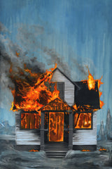 House on Fire Poster och Canvastavla
