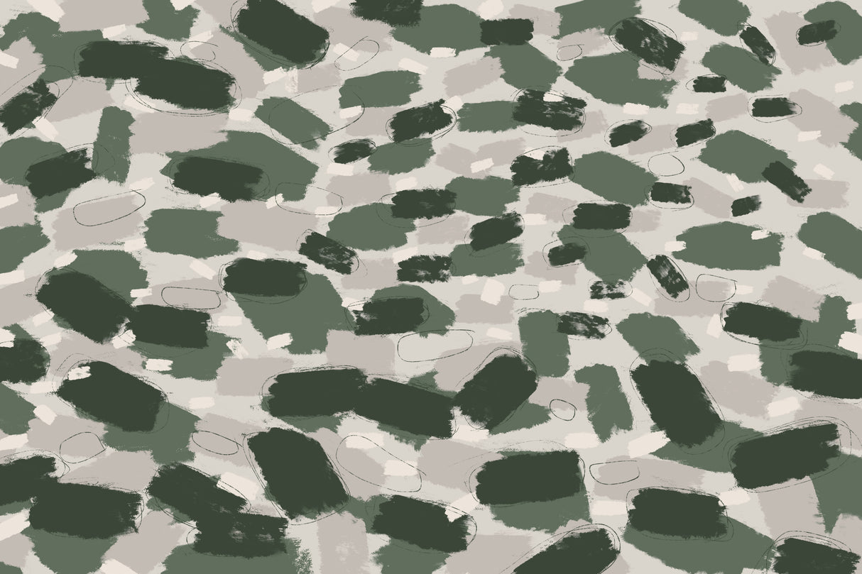 Green Pastel Strokes Poster och Canvastavla