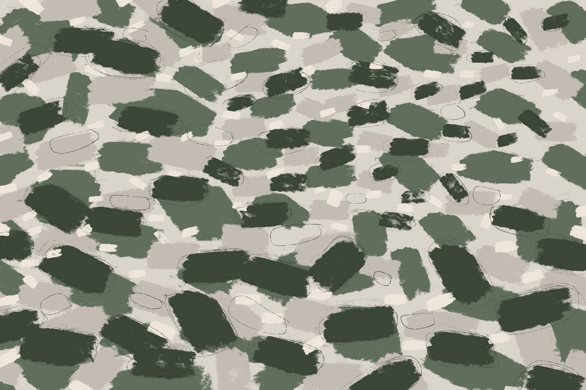 Green Pastel Strokes Poster och Canvastavla