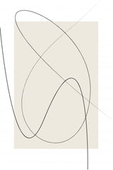 Beige Abstract Poster och Canvastavla