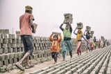 Brickyard in Dhaka Poster och Canvastavla