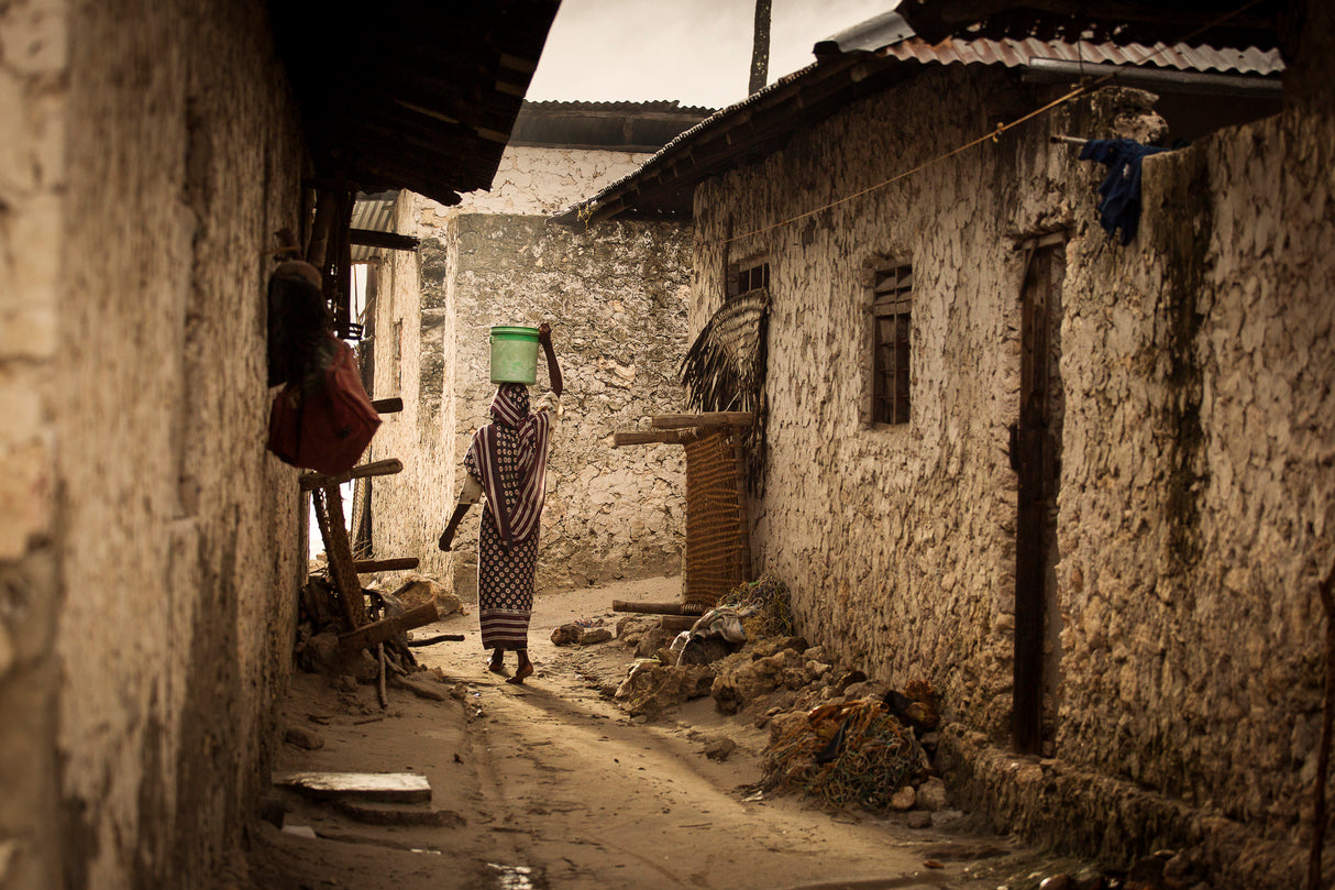 Woman in the village Poster och Canvastavla
