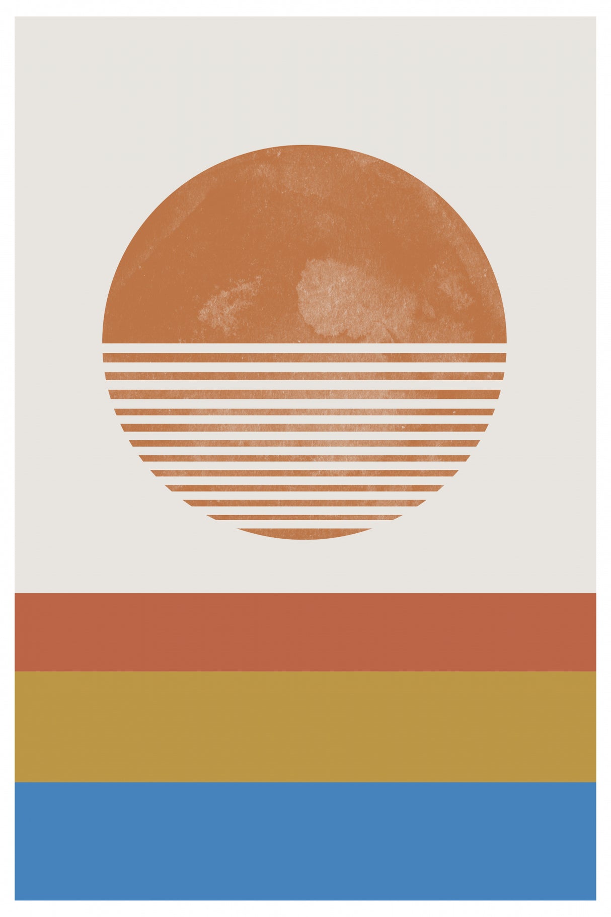 Retro Landscape Poster och Canvastavla