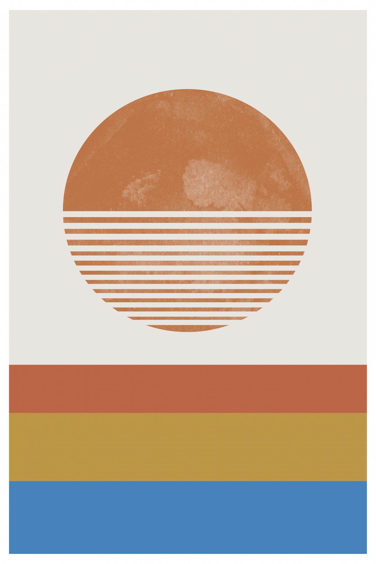 Retro Landscape Poster och Canvastavla