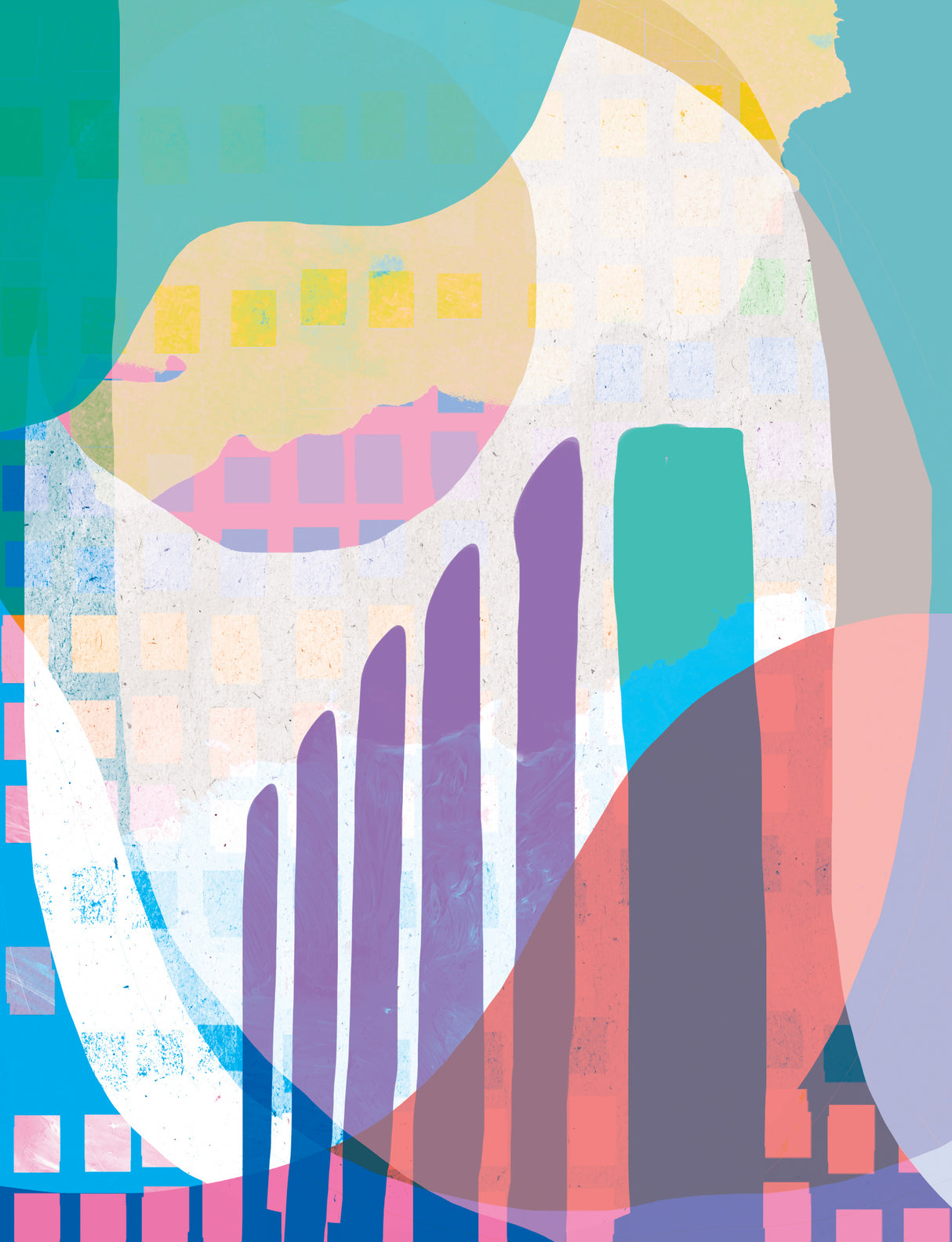 Colorful City Poster och Canvastavla