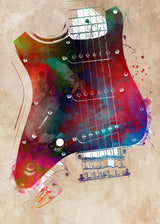 Guitar music art 2 Poster och Canvastavla