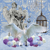 Blue Day Blue Swan Poster och Canvastavla