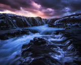 Dramatic Bruarfoss Poster och Canvastavla