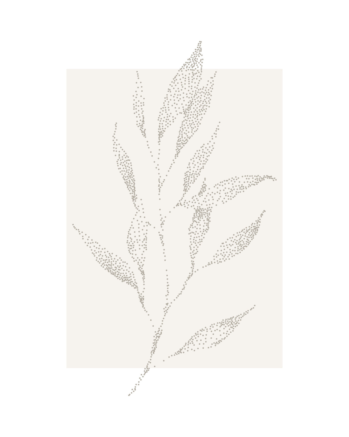 Plantstipple Poster och Canvastavla