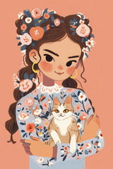 My Cat And Me Poster och Canvastavla