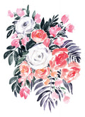 Harriet bouquet in raspberry pink Poster och Canvastavla