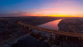 Sunrise on the Oka River Poster och Canvastavla