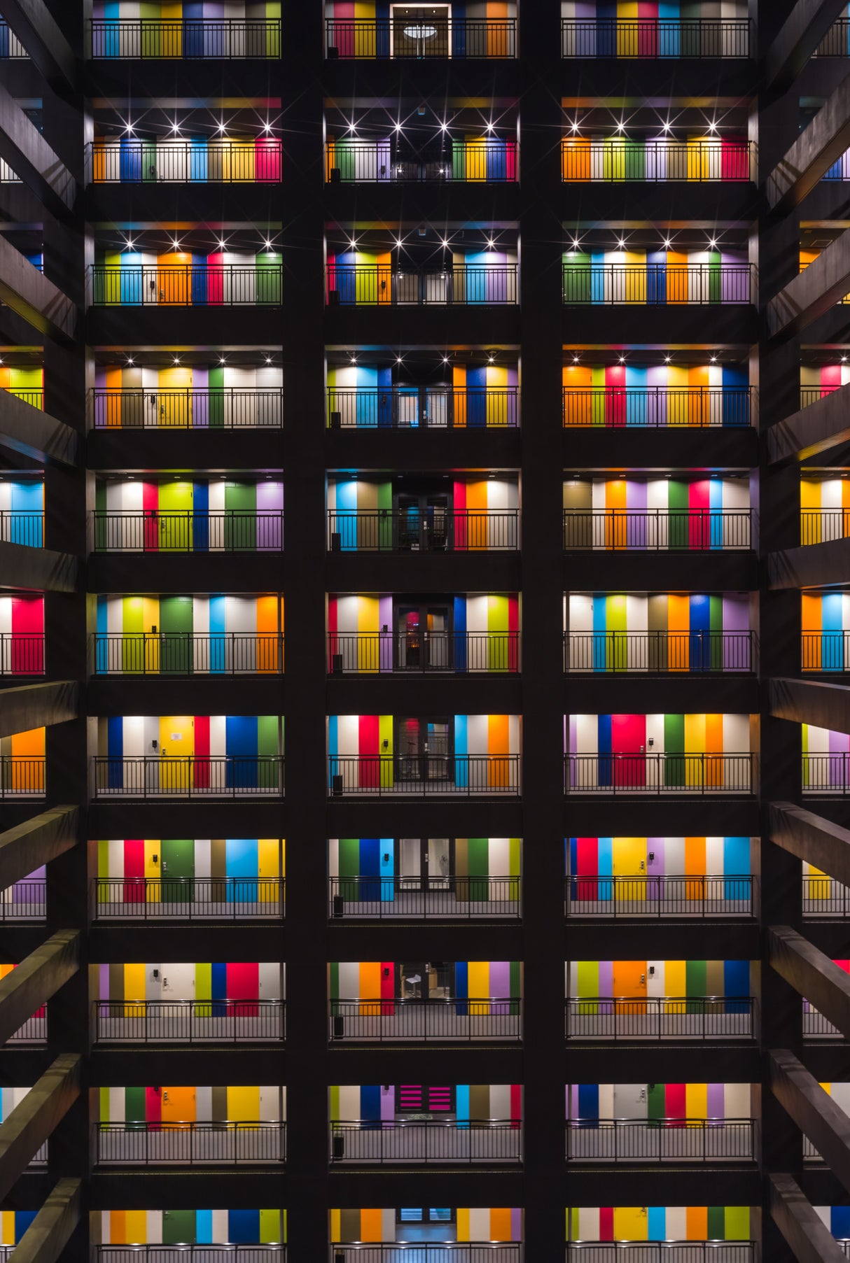 Colorful building Poster och Canvastavla