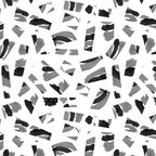 Black White Abstract Cutouts Poster och Canvastavla