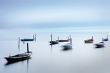 Dancing Boats III Poster och Canvastavla