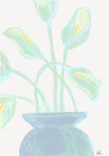 Flowers Mint Vas och keramikposter