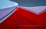 Red Staircase 2 Poster och Canvastavla