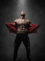 He is in the rain! Poster och Canvastavla