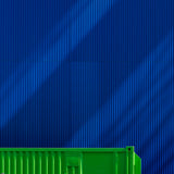 Green against blue Poster och Canvastavla