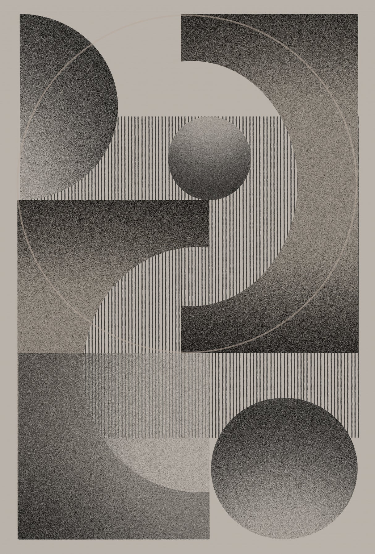 Modernist Balance Art Poster och Canvastavla