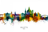 Valletta Malta Skyline Poster och Canvastavla