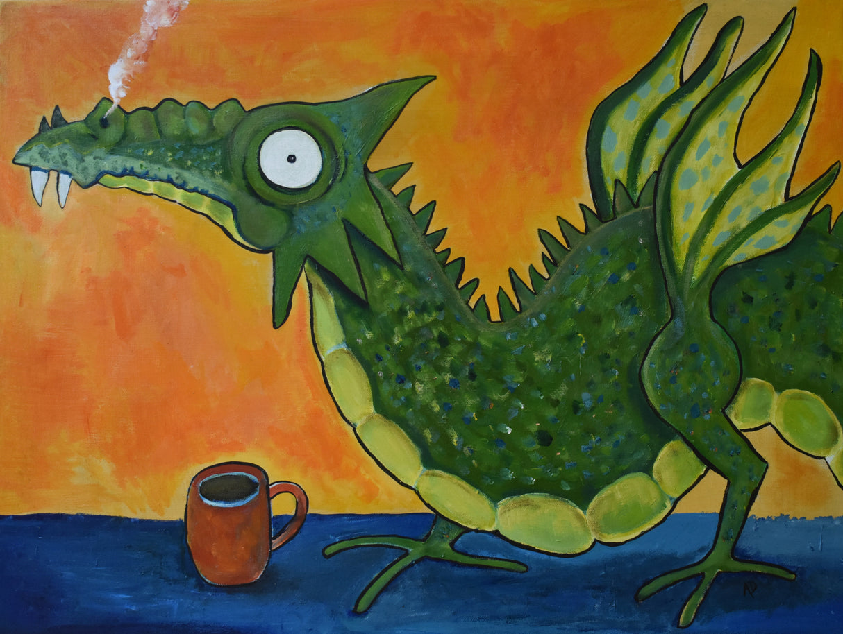 Coffedragon Poster och Canvastavla