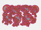 Circles Squares Chains Abstract Poster och Canvastavla