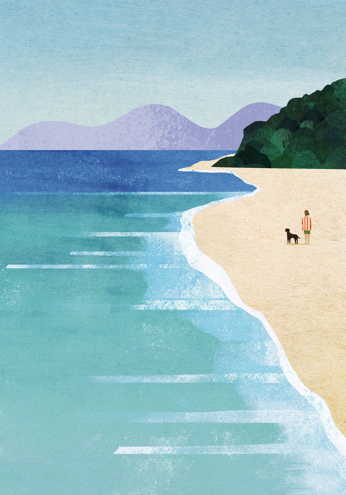 Beach Girl iii Poster och Canvastavla