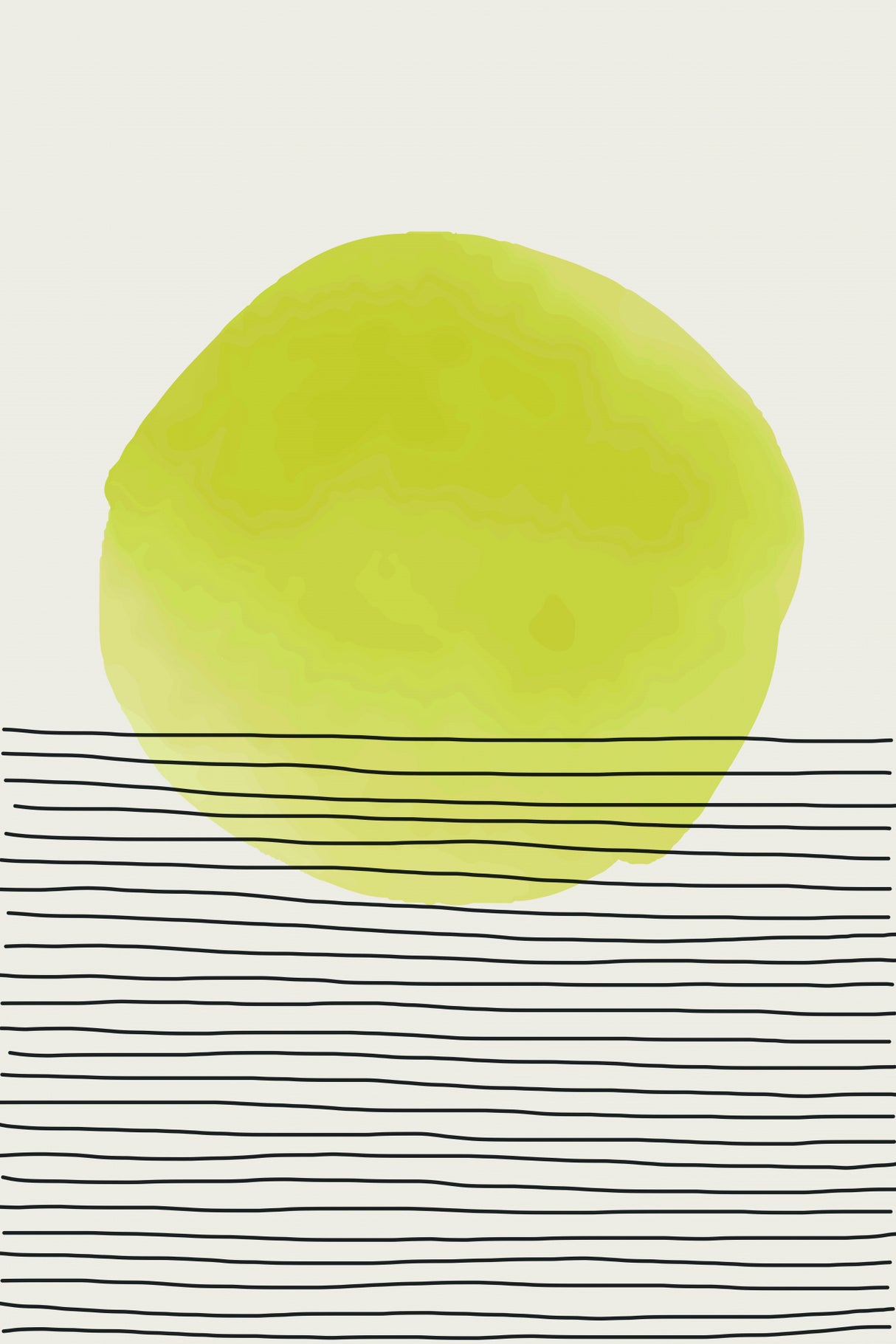 Sunny Minimal Design #3 Poster och Canvastavla