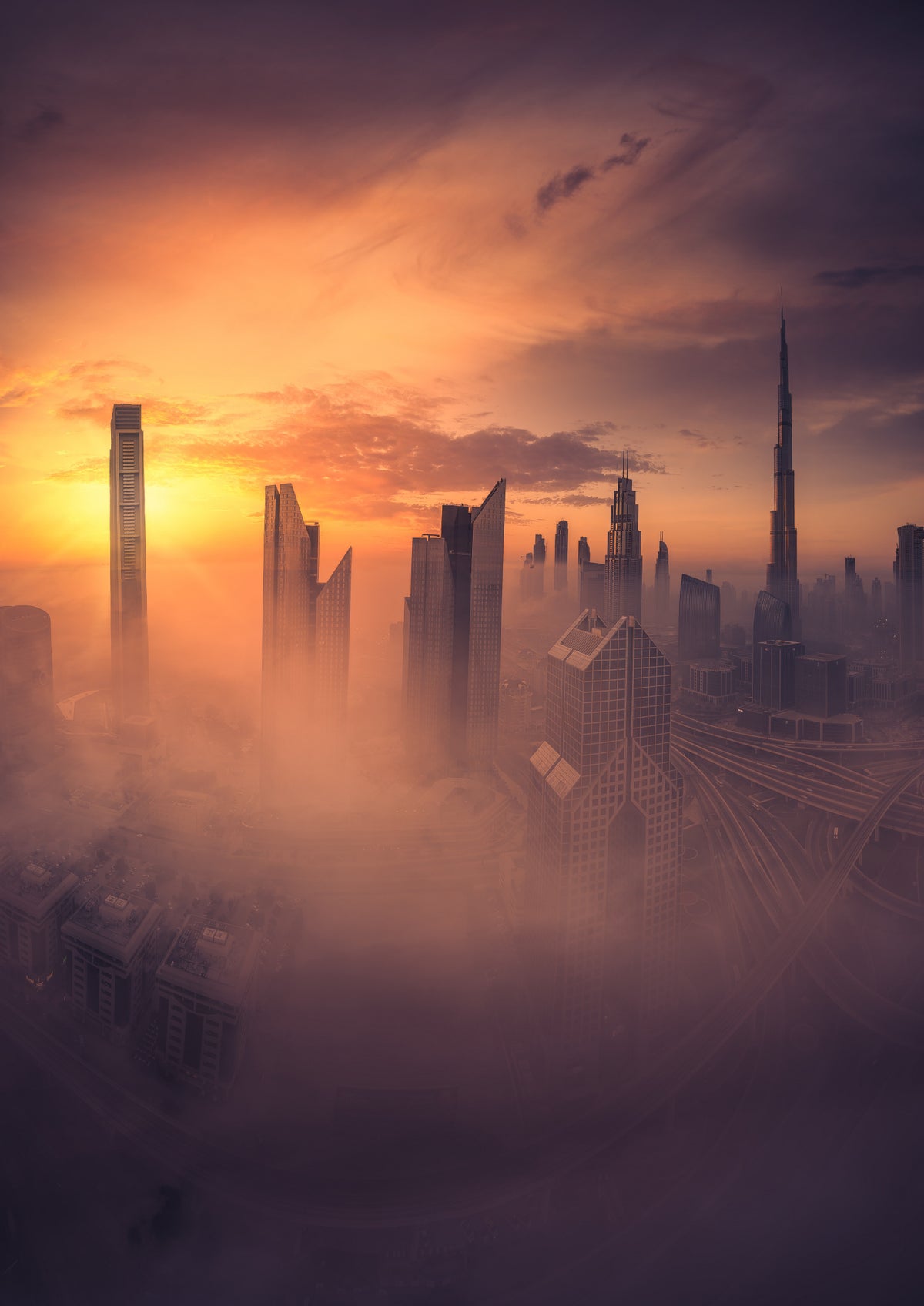 Good morning Dubai 3 A7387191 Poster och Canvastavla