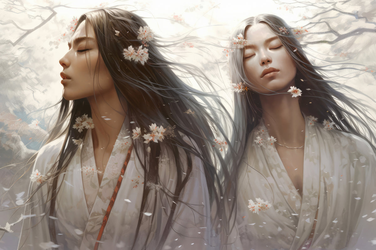 Under The Cherry Trees Poster och Canvastavla