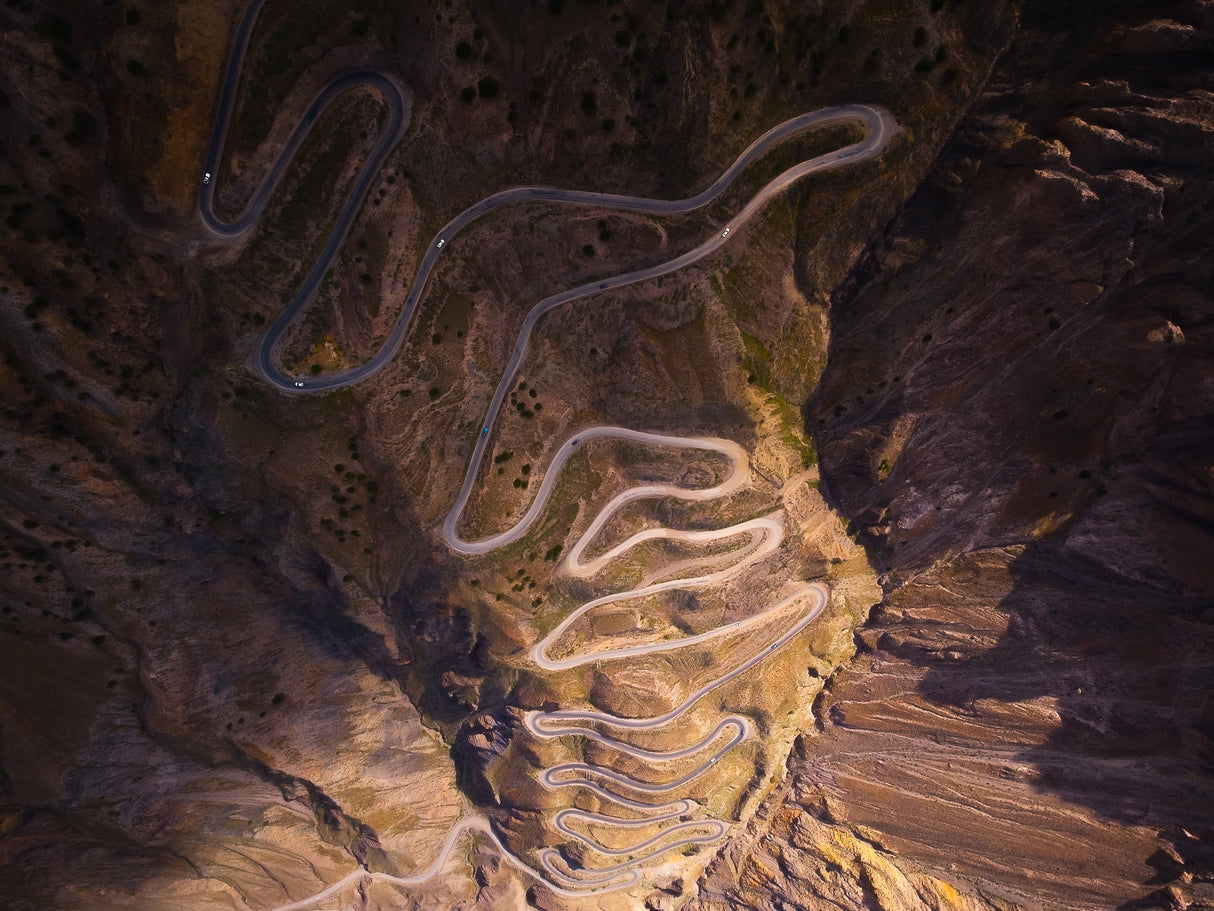 Winding Road Poster och Canvastavla