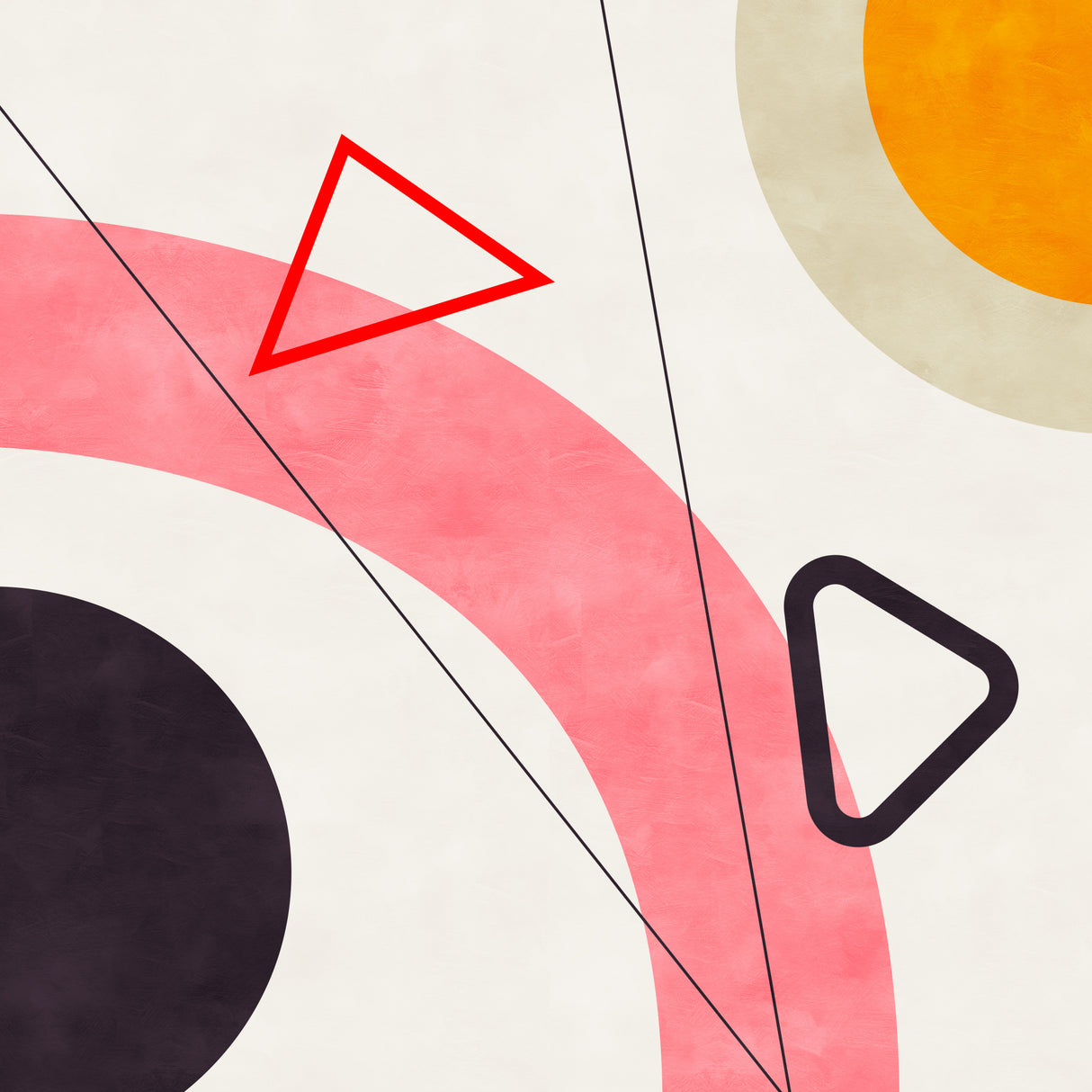 Mid Bauhaus Geometry 5 Poster och Canvastavla