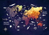 World map 6 Poster och Canvastavla