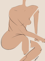 Resting Nude Poster och Canvastavla