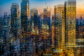 A bustling city Poster och Canvastavla