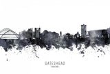 Gateshead England Skyline Poster och Canvastavla