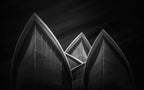 Curved Triangles Poster och Canvastavla
