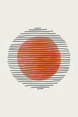 Orange Watercolor Shapes Series #2 Poster och Canvastavla