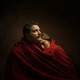 The couple under the red cloth Poster och Canvastavla