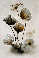 Crystal Flowers Poster och Canvastavla