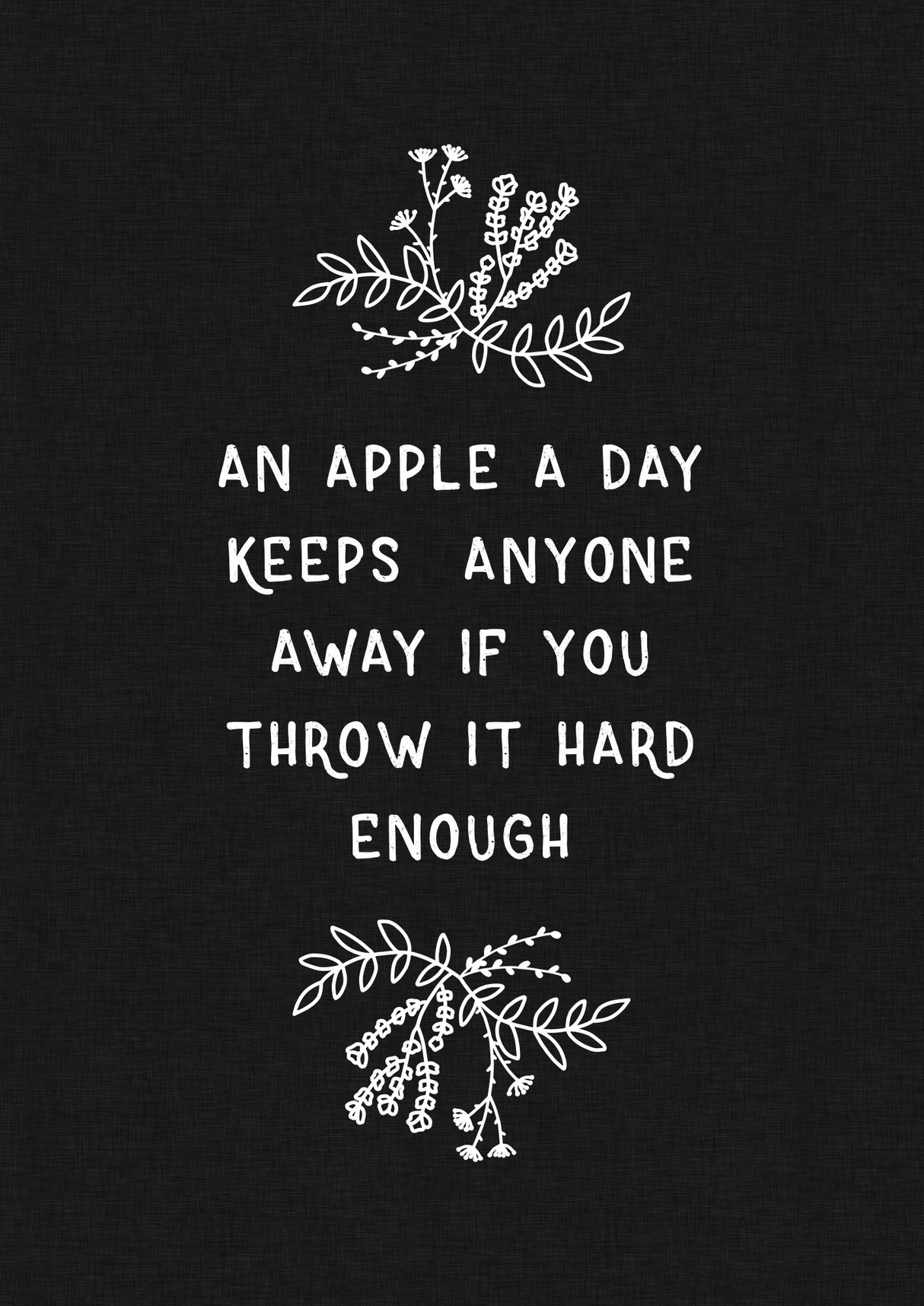 An Apple a Day Poster och Canvastavla