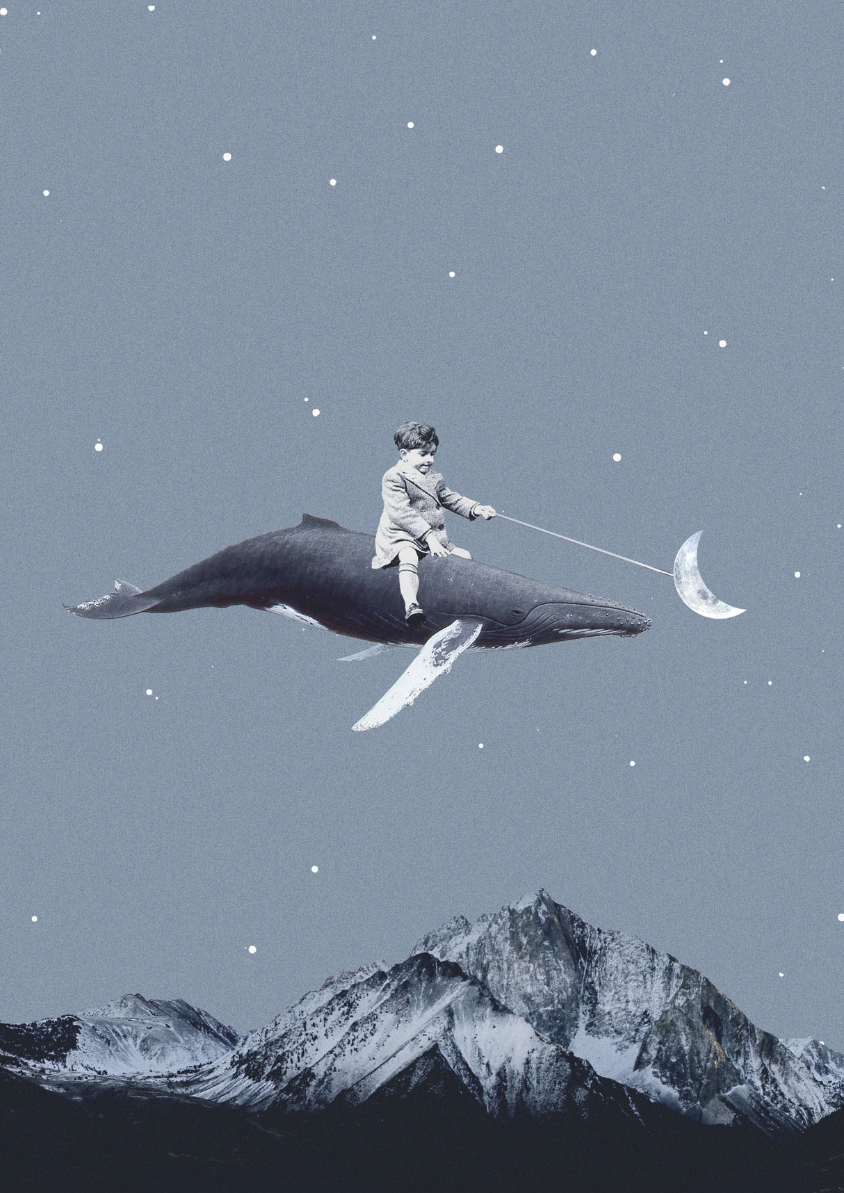Aim for the moon Poster och Canvastavla