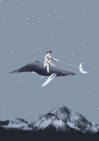 Aim for the moon Poster och Canvastavla